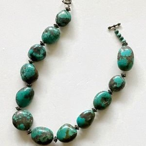 Genuine Turquoise Necklace 16”